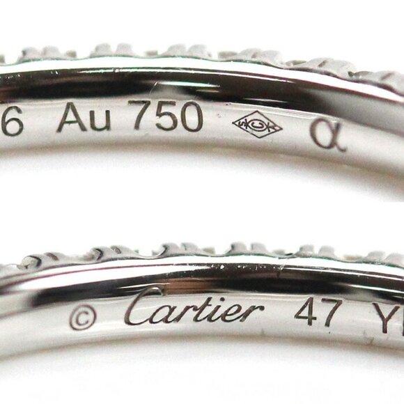 CARTIER 18k White Gold Diamond Ring - Picture 5 of 8